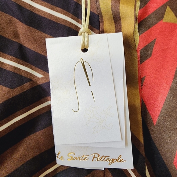 Striped shirt LE SARTE PETTEGOLE mandarin collar Cocoa Blouse - Picture 8 of 11